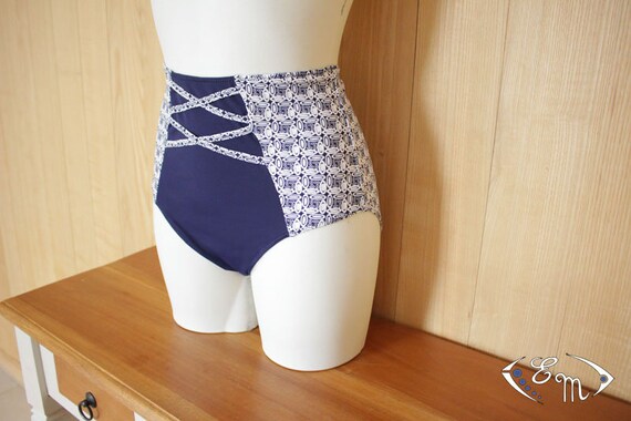 PDF Sewing Pattern, English, Oasis Hight Waist Panty Swimsuit 