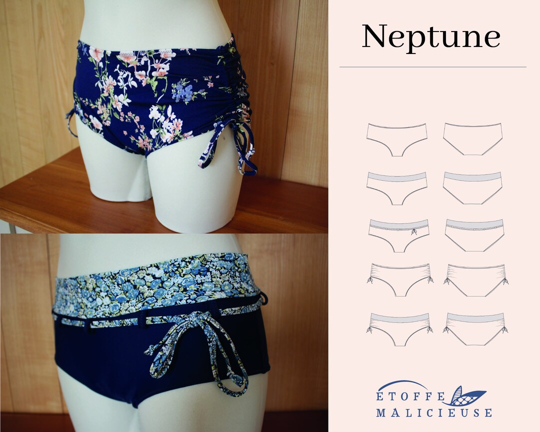 Sewing Pattern PDF Neptune Shorty Swimsuit french Etsy