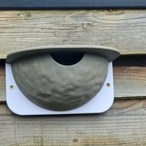 House Martin Nest Cup Birdhouse With Lid. Wildlife Gift.