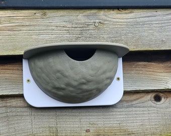 House Martin Nest Cup Birdhouse With Lid. Wildlife Gift.