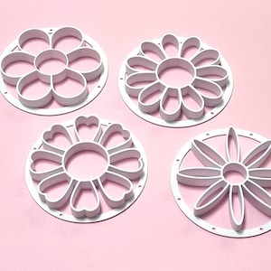 4 Daisies Needle Felting Stencil Tools. Perfect gift.