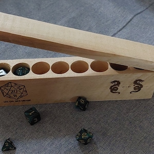 Dice Box - Dungeon and Dragon Dnd - Dice included - Box for Dices