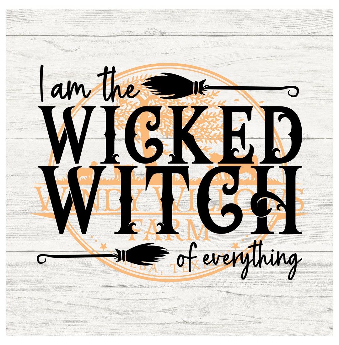 I Am the Wicked Witch of Everything - Etsy