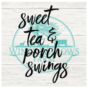 sweet tea and porch swings