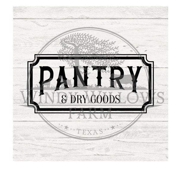 Pantry Door sign