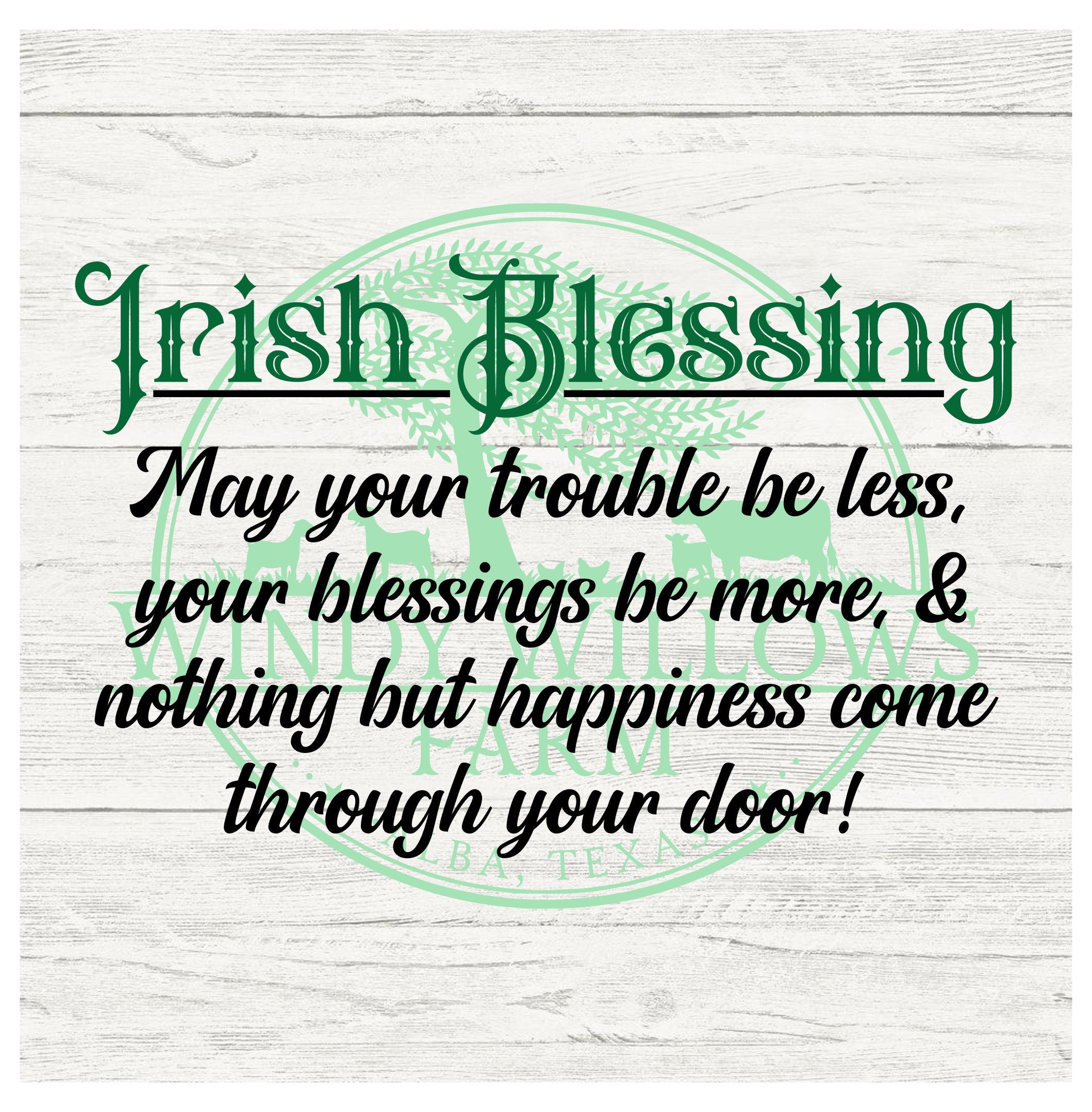 An Irish Blessing Sign May Your Troubles Be Less And Your -  Portugal