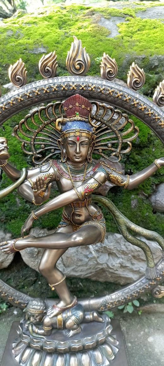 SOLD Brass Shiva Nataraja Statue 9
