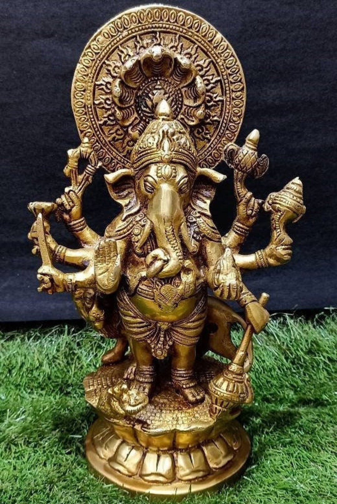 Brass Drishti Ganesh Statue, Lord Ganesha Statue, 29 CM Big Brass Ganesha, Ganesh Statue,ganesha