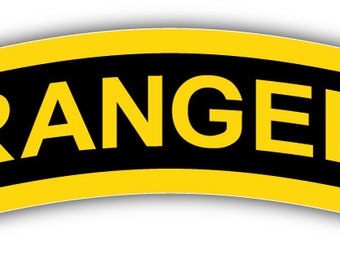 75th RANGER REGIMENT Army Military Tab Veteran Car Truck Sticker Vinyl Decal