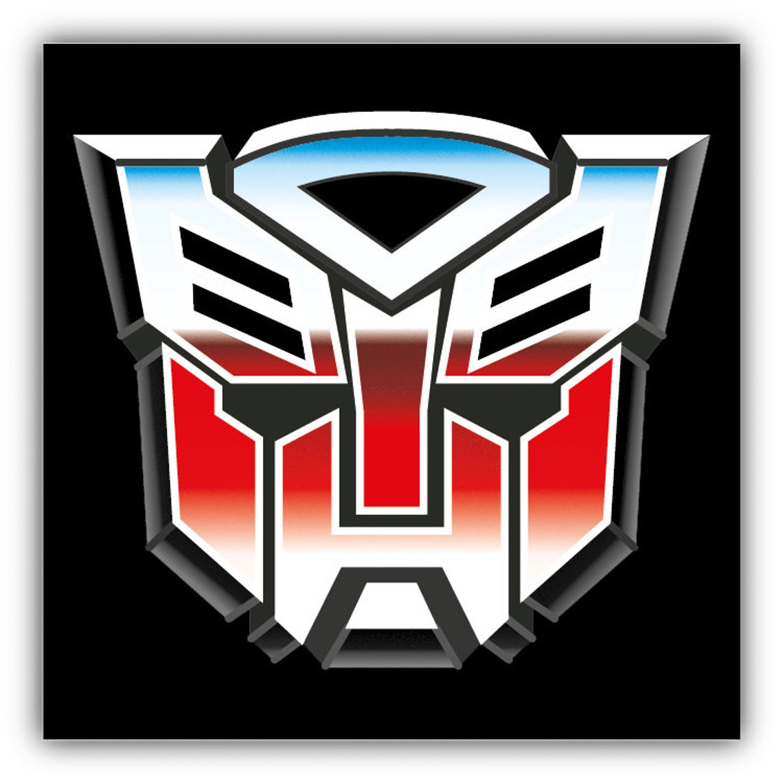Transformers Autobots Logo Car Bumper Sticker Decal 5 Etsy