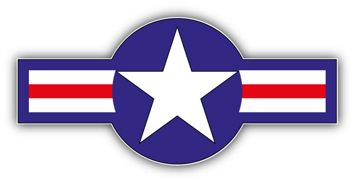 Us Army Roundel Military Car Bumper Sticker Decal Etsy