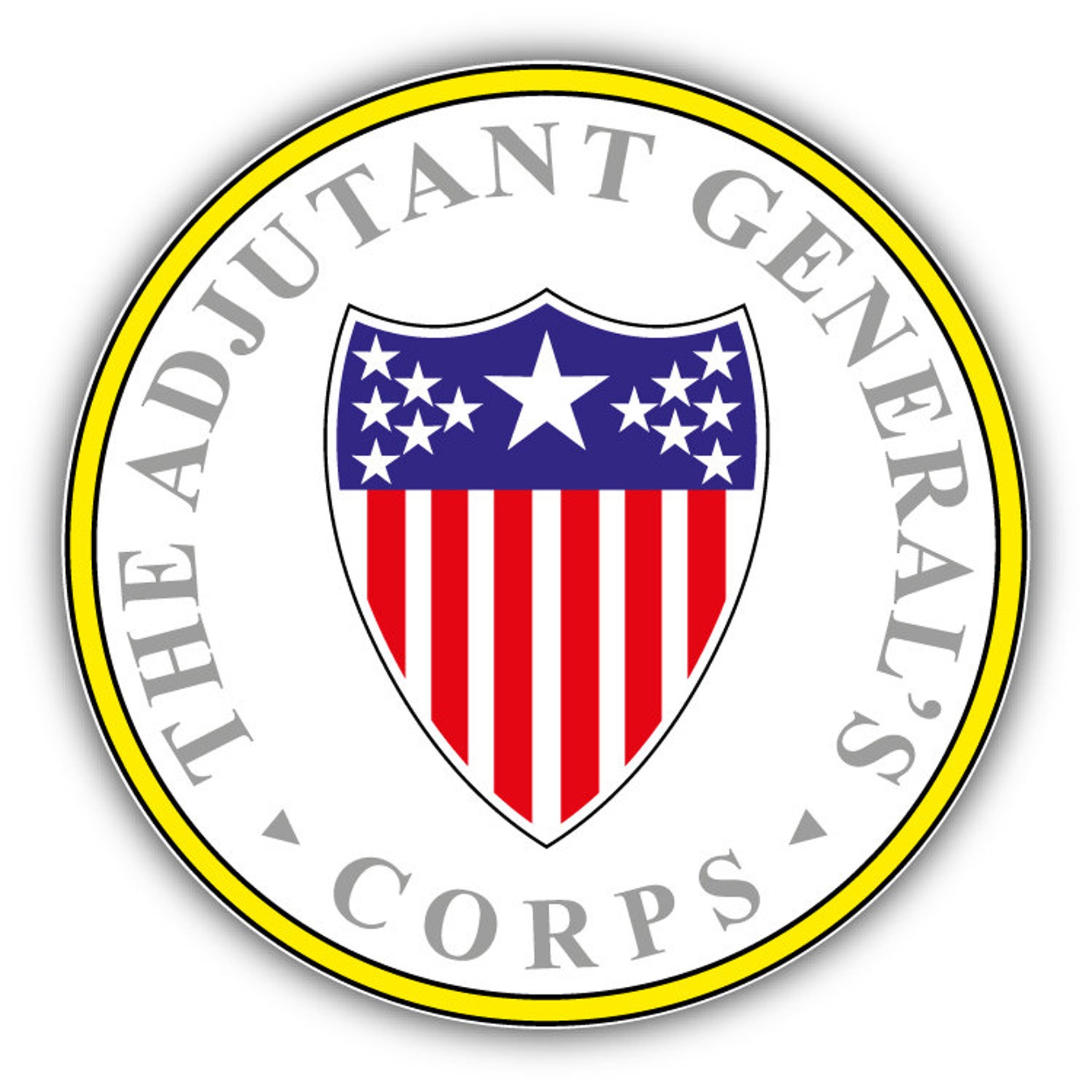 Adjutant General Corp Plaque Car Bumper Sticker Decal Etsy