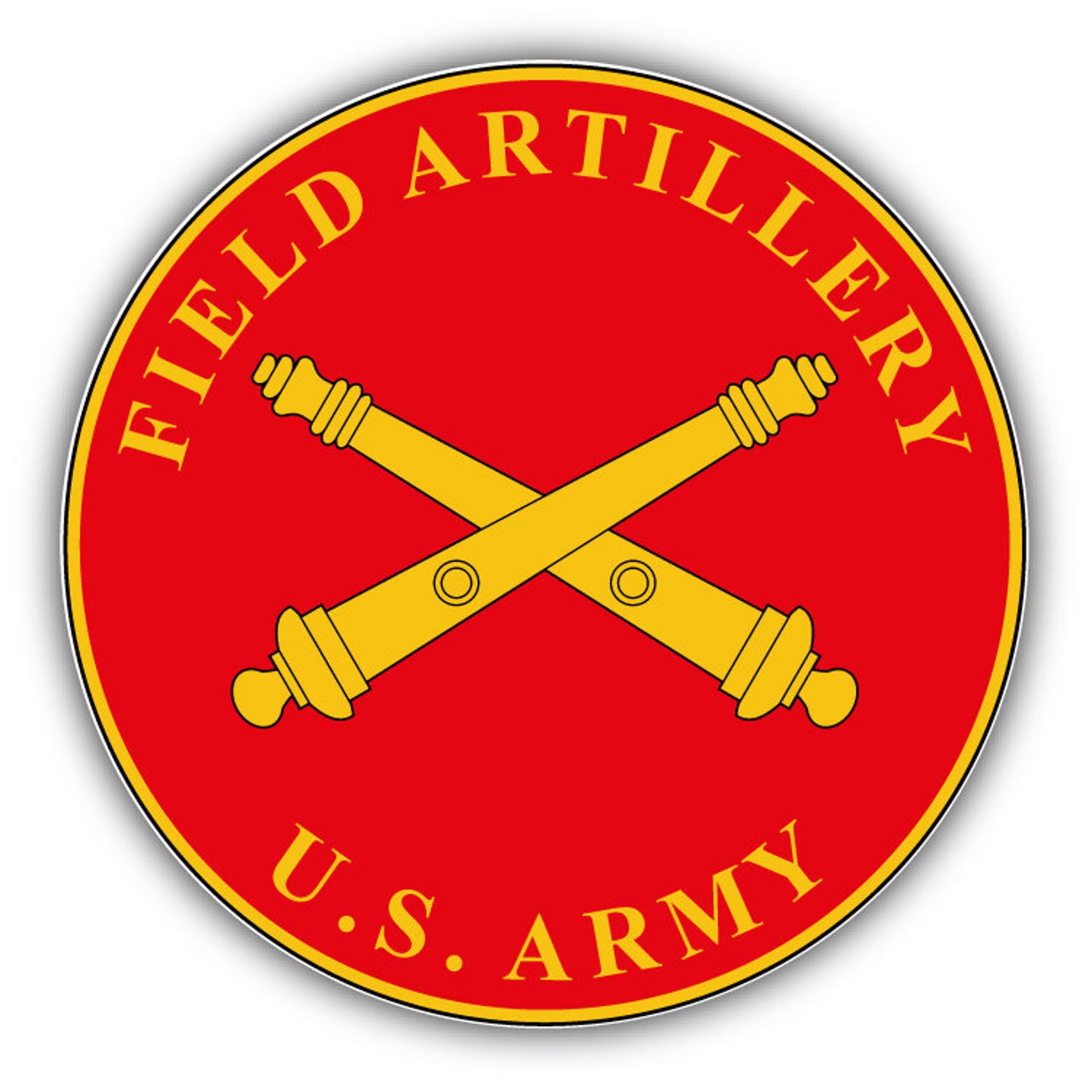 Field Artillery Plaque Car Bumper Sticker Decal Etsy