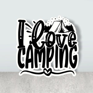 Arquivo de corte SVG I Love Camping - Cricut - Arquivo digital