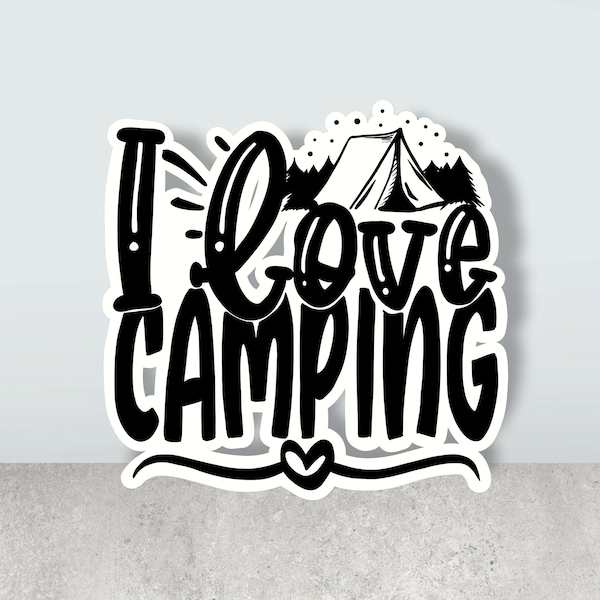 I Love Camping SVG Cut File - Cricut - Digital File