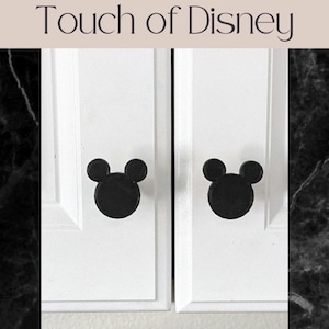 Mickey Mouse handle for Disney Themed Nursery, Kitchen, Bathroom (with SCREWS!)