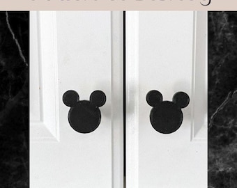 Mickey Mouse Drawer Knob | Disney Cabinet Pull | 3D Printed Kids Room Hardware | Nursery Dresser Knob | Disney Home Decor Gift | Disney Gift