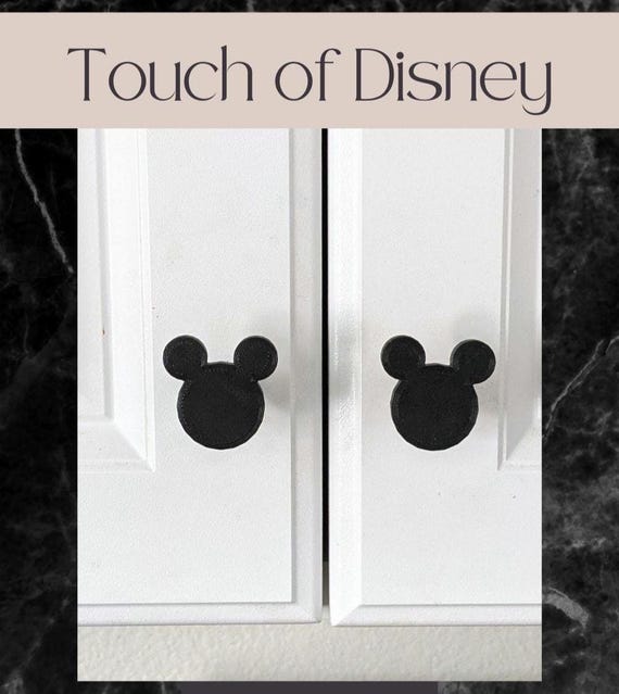Mickey Mouse Drawer Knob | Disney Cabinet Pull | 3D Printed Kids Room Hardware | Nursery Dresser Knob | Disney Home Decor Gift | Disney Gift