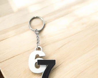 67 Keychain | Teen Gift | Funny Party Favor | Six Seven