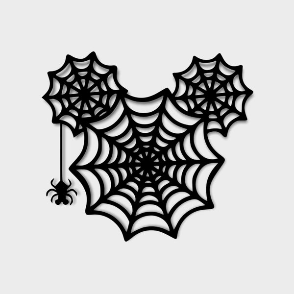 Mickey Spiderweb Halloween SVG Cut File - Cricut - Digital File