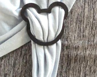 Mickey Mouse Shirt Slide | Shirt Tie | Scarf Slide |