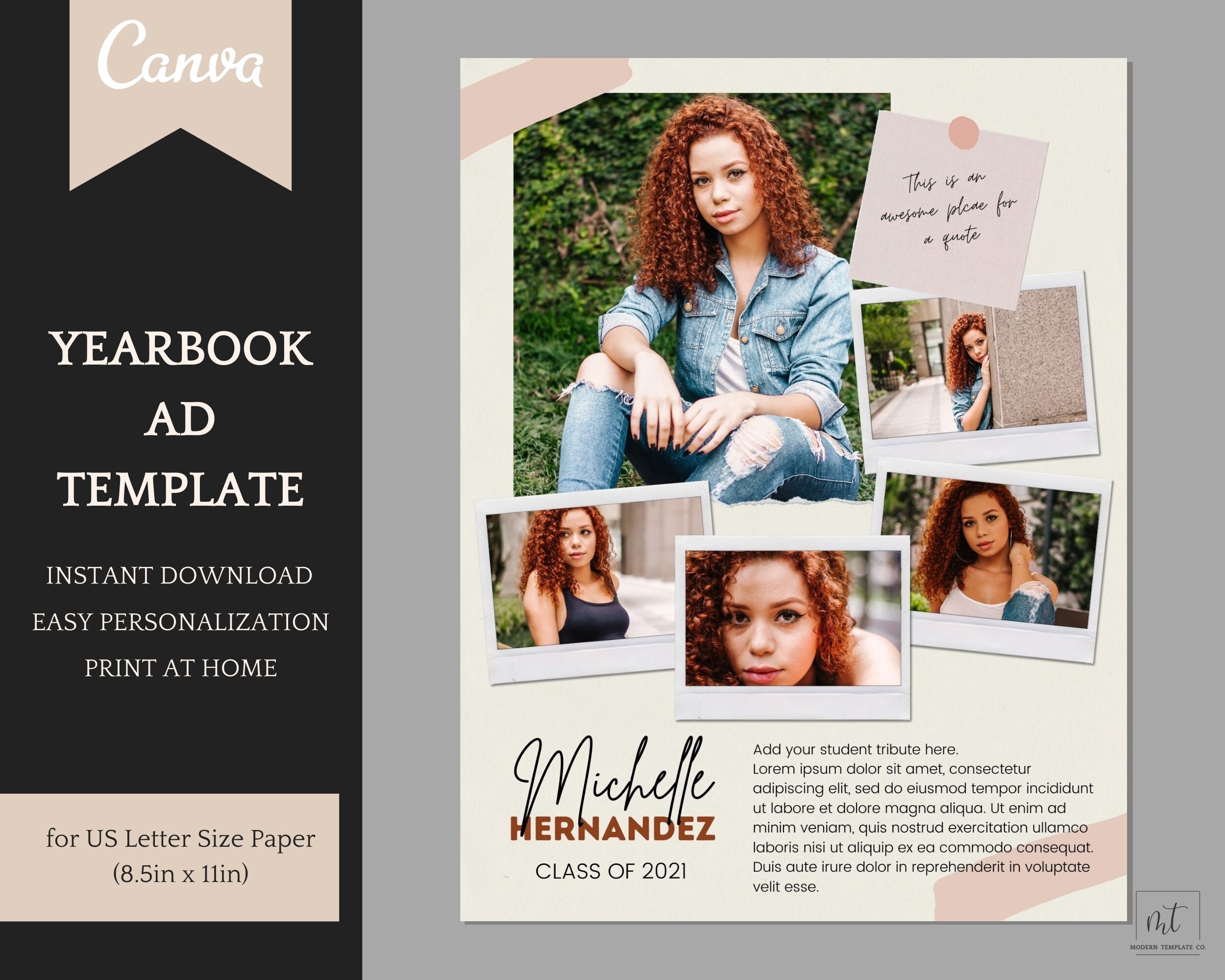 Yearbook Ad Templates