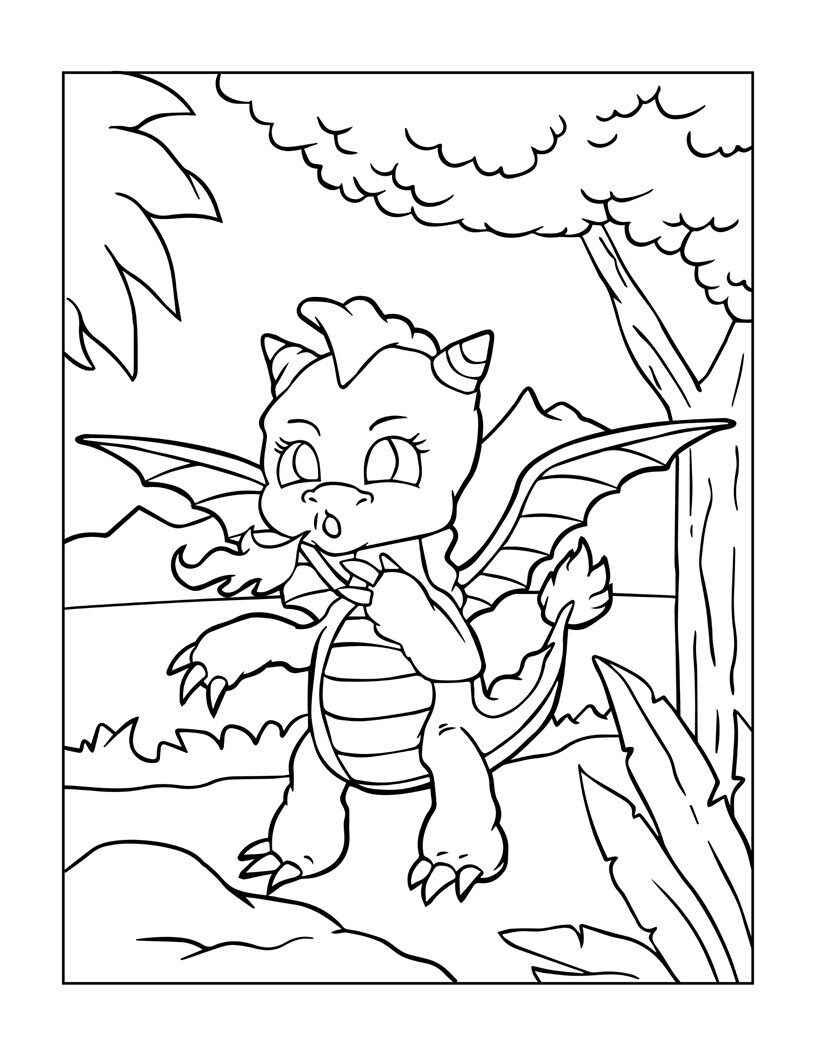 50 Dinosaur Coloring Pages - Set of 50 Pages - Etsy