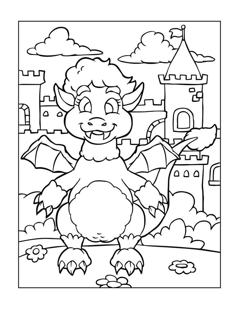 50 Dinosaur Coloring Pages - Set of 50 Pages - Etsy