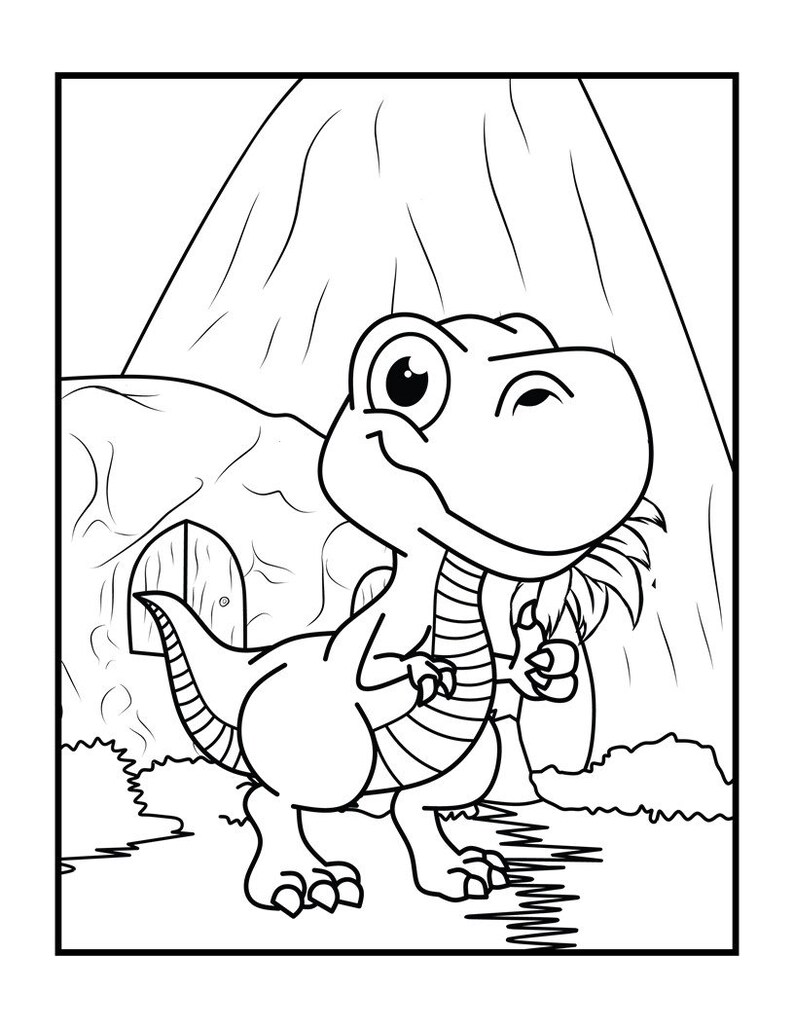 50 Dinosaur Coloring Pages Set of 50 Pages - Etsy