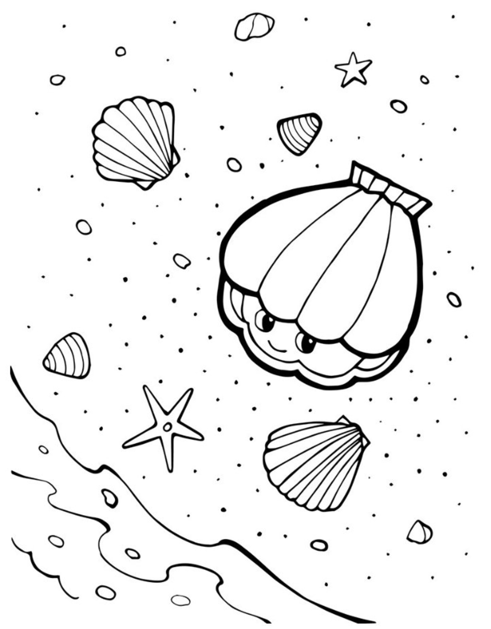 At the Beach 50 Coloring Pages - Etsy