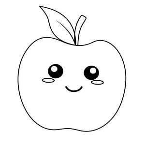 52 Fruits and Vegetable Coloring Pages - Set of 52 pages