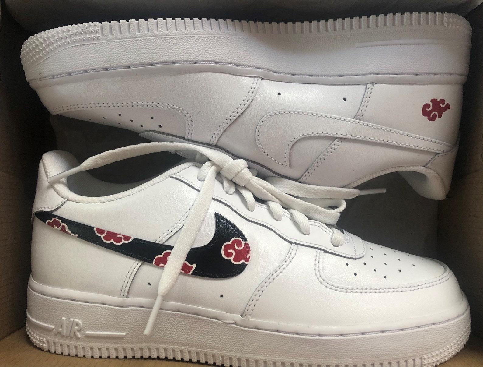 Nike Air Force 1 Custom Akatsuki Anime Manga - Etsy UK