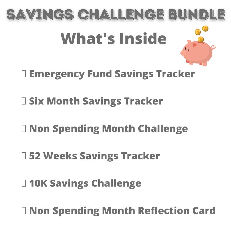 Mini Savings Challenge Bundle