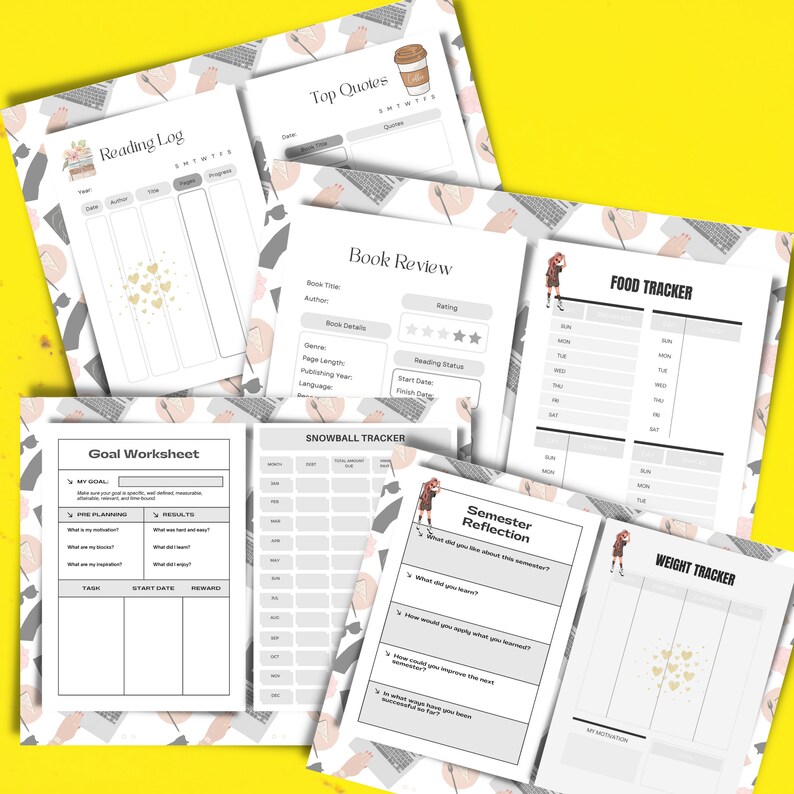 Best College Planner Printable Printable Academic Planner Assignment