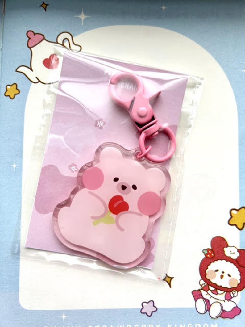 Cute Cartoon Acrylic Keychains Acrylic Keychains - Etsy