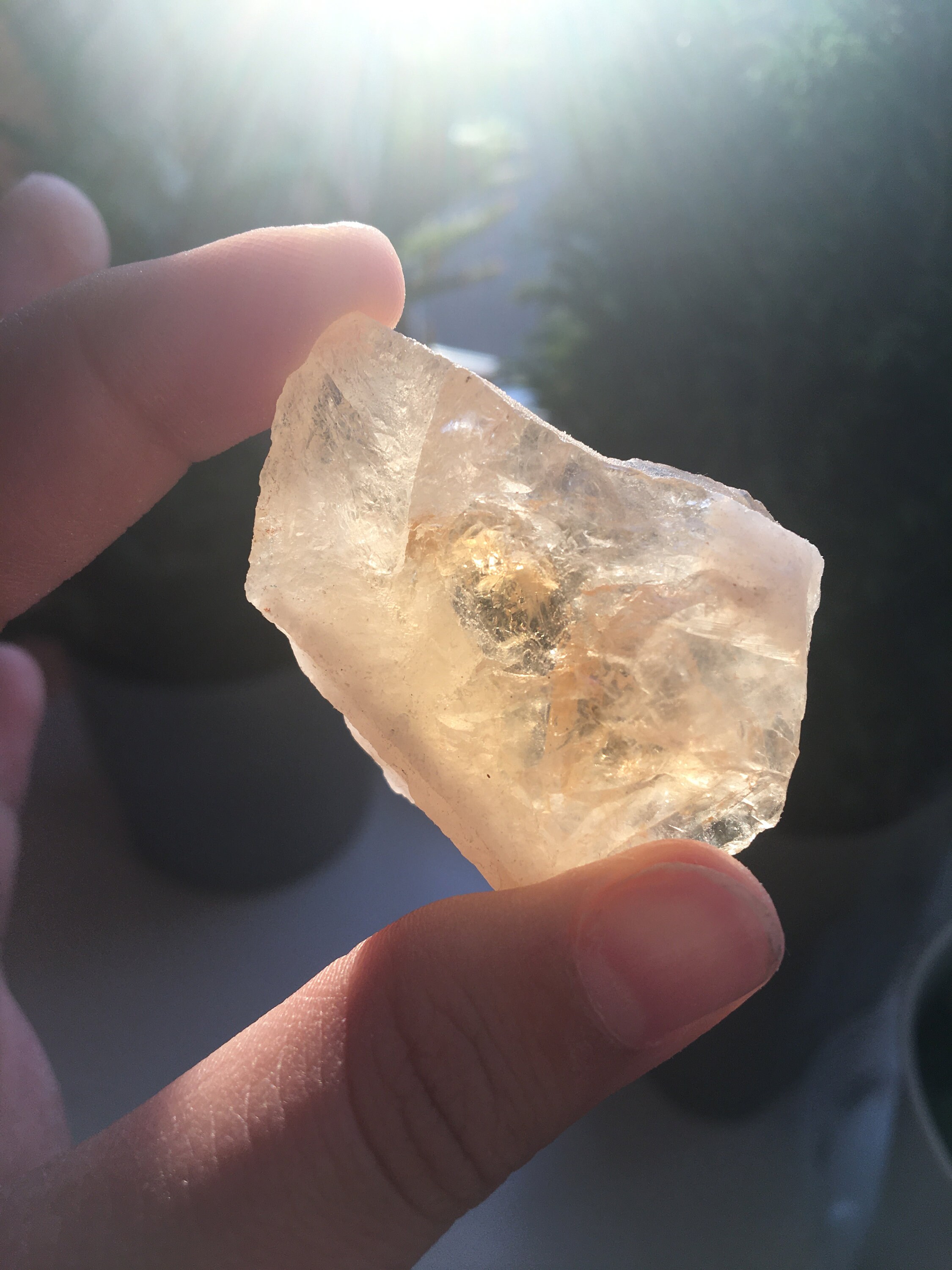 Rough heat treated amethyst / citrine crystal chunks | Etsy