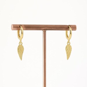Pendientes Alas Baño de Oro