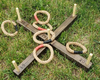  Horseshoes Clydesdale Yard Game with Stakes : Sports