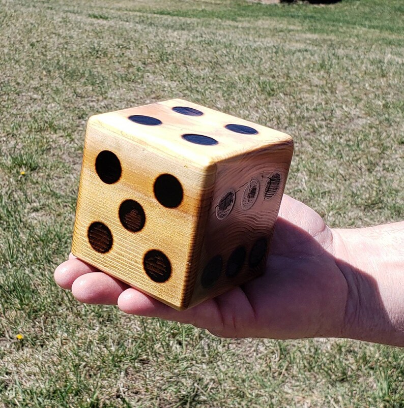 Giant Wooden Lawn Dice Yard Dice Lawn Game Family Gift Etsy