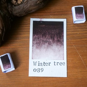 Aquarelle artisanale Winter Tree image 3