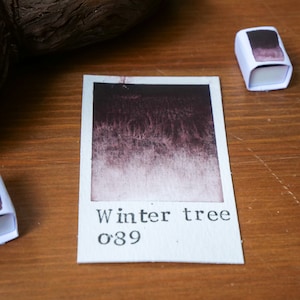 Aquarelle artisanale Winter Tree image 1