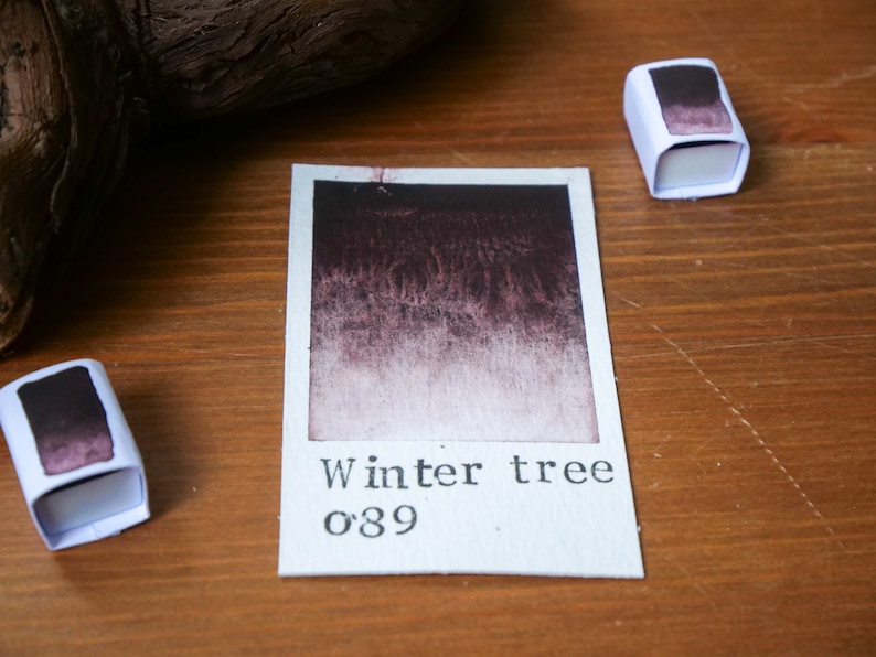 Aquarelle artisanale Winter Tree image 1