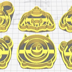 Sum Sum Cute Character Cookie Cutter Imprint STL files