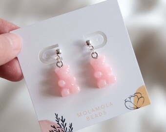 Ohrringe Gummibärchen Nette Ohrringe Perlen Tropfen Ohrringe Baumeln Ohrringe Geschenk für sie Geburtstagsgeschenk für Frauen