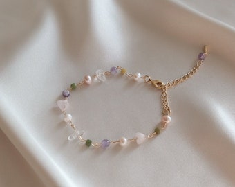 Mothers Day, Mothers Day Craft, Mothers Day Gift, Gift For Mom, Birth Stone Gift, Beaded Bracelet, Gemstone Bracelet