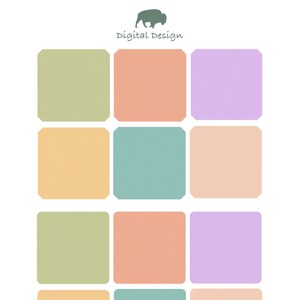 Spring digital sticky notes, GoodNotes, pre-cropped,