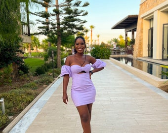 Mujer Sommer Ibiza Sexy Party Cocktail Trägerloses Minikleid