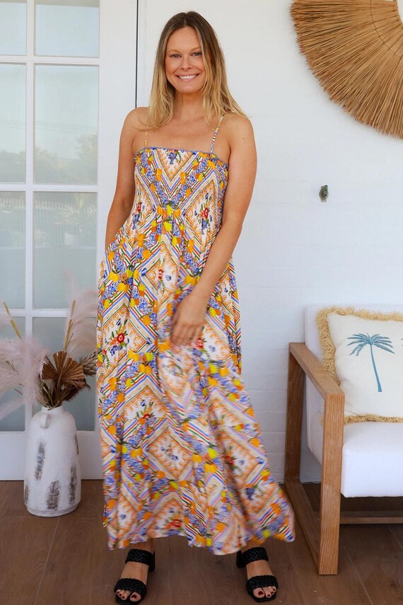 hippie boho summer dresses Women’s Ibiza Maxi dress Resort Wear Long Dress Rayon Women's size:32 take one of your maxi clothes Elegant princess-style 18th birthday
