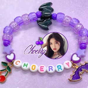 Choerry Loona Kandi Bead Charm Bracelet Kpop Monthly Girl Bat Cherry Accessorio