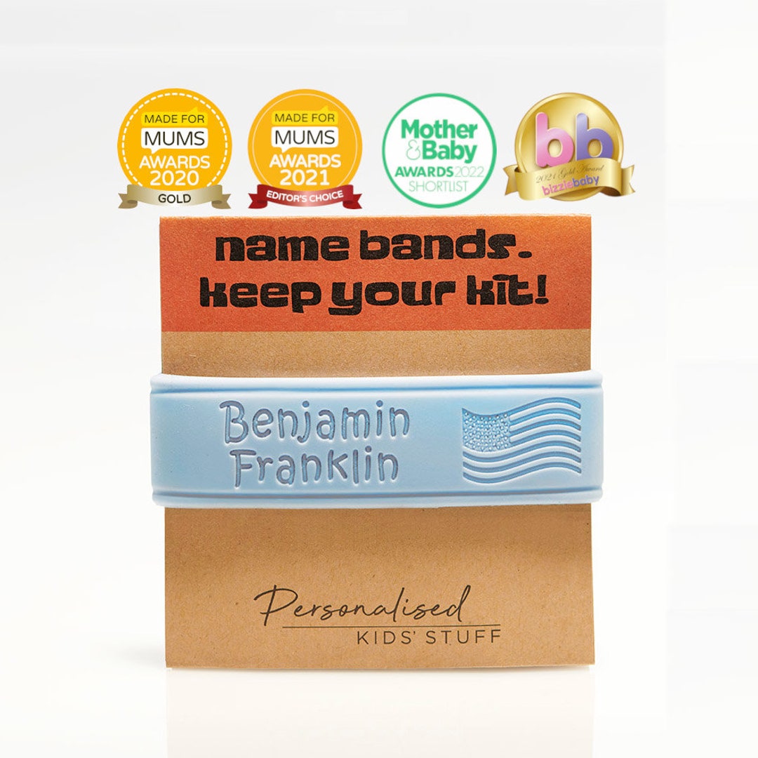 Personalised Bottle Band Back to School Essential Silicone Name Bands